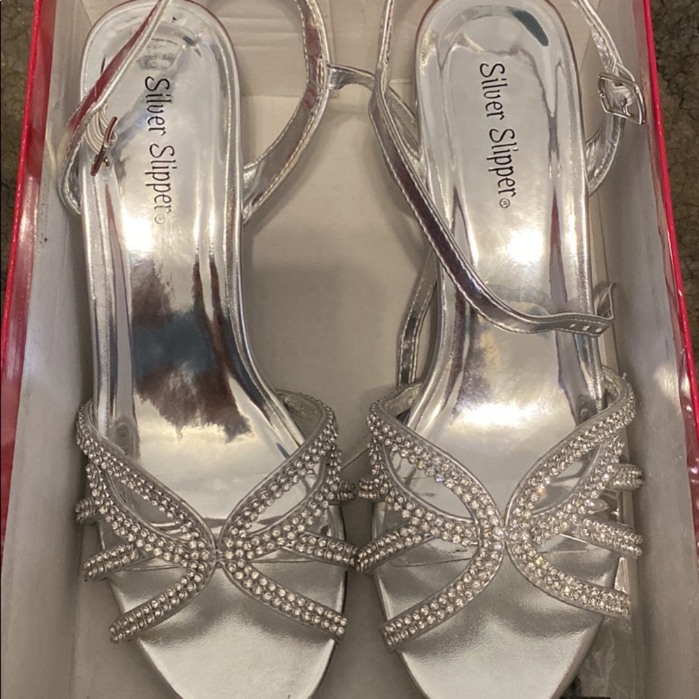 Silver heels